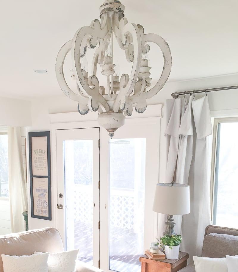 Antique White Style Chandelier Φ 19.7″ - Genteel, Optimized-1-Luxehomezone