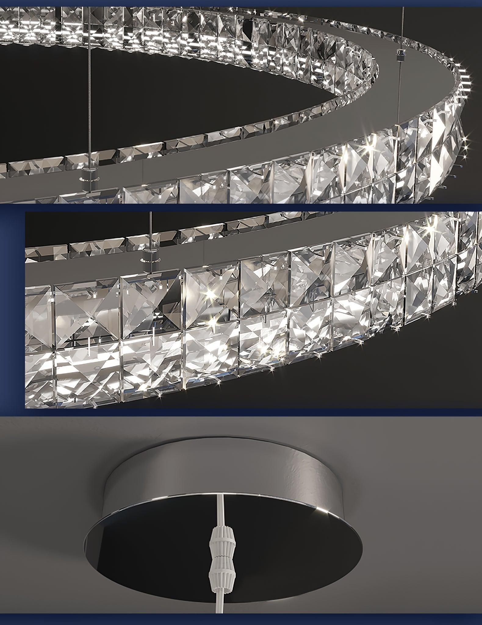 Spiridon Crystal Chandelier ∅ 15.7″~39.4'' - Crystals-1-Luxehomezone