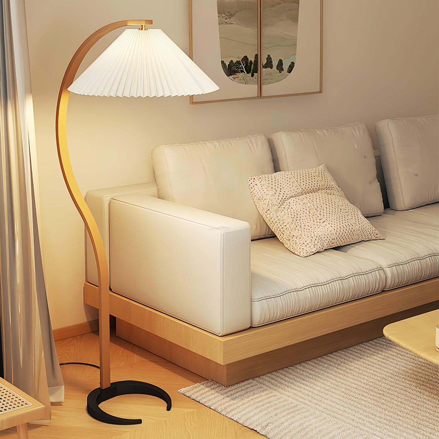 Caprany Floor Lamp - Drapery-1-Luxehomezone