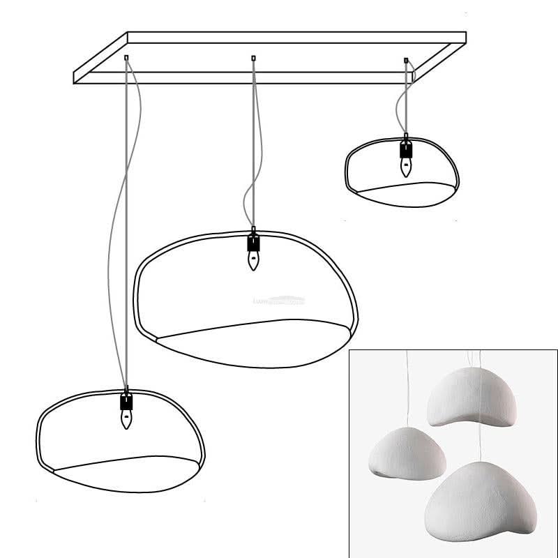 Khmara Chandelier with Rough Combination Type A - Luxehomezone