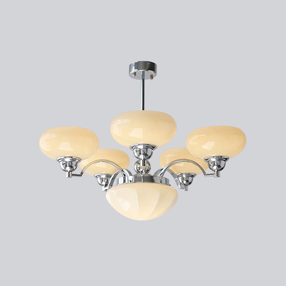 Warre Chandelier ∅ 26.5″ - Bend, Marshmallow Chandelier-1-Luxehomezone