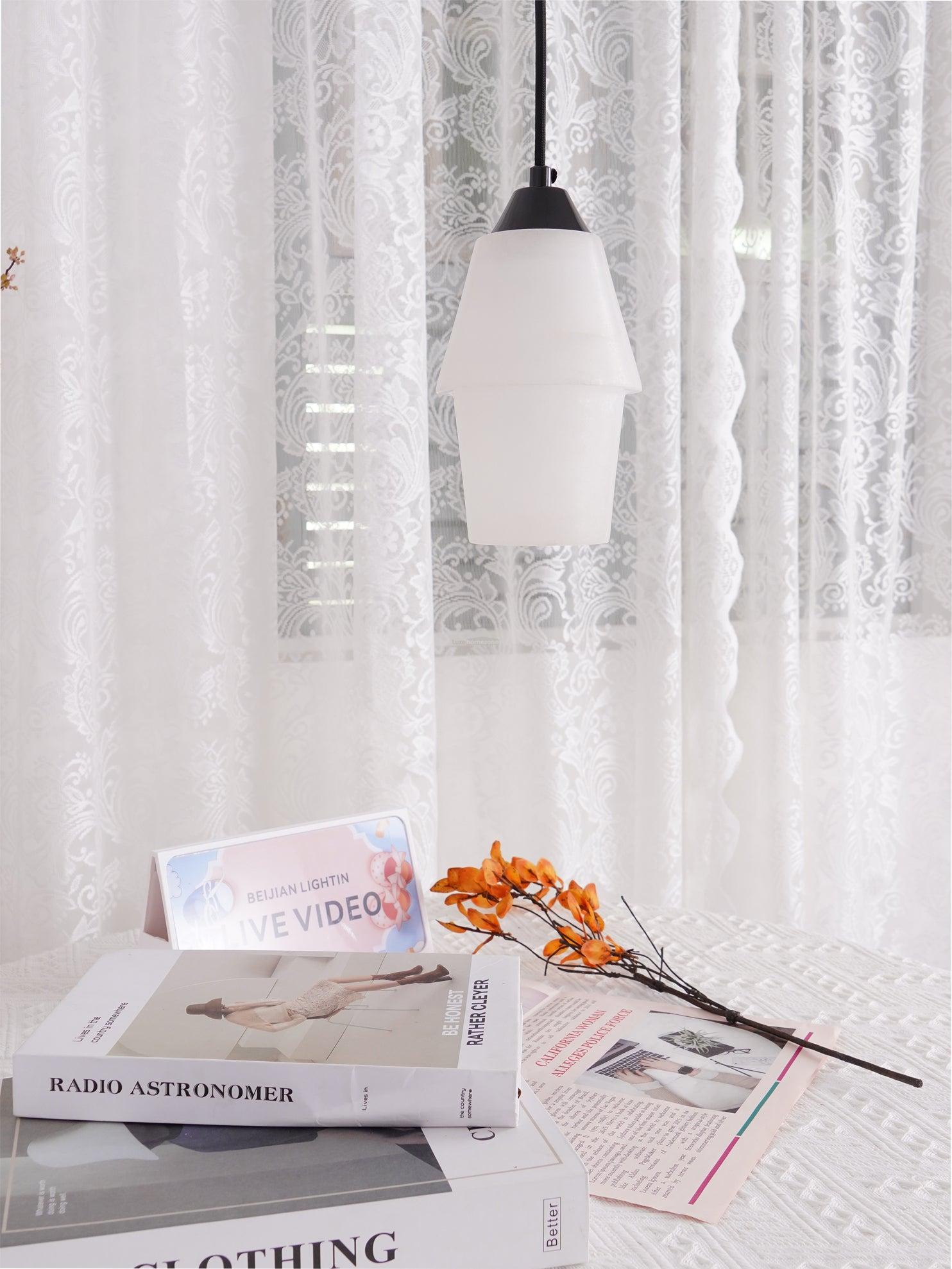 TEN MA DO Alabaster Pendant Light - Alabaster, Alabaster Pendant-1-Luxehomezone