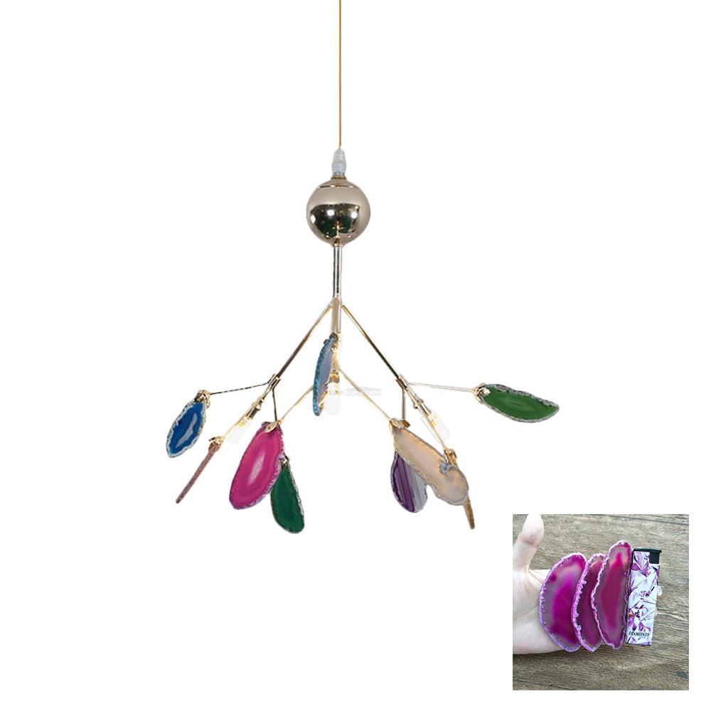 Agate Flake Chandelier with 4/12/16/20 heads - Branch-1-Luxehomezone
