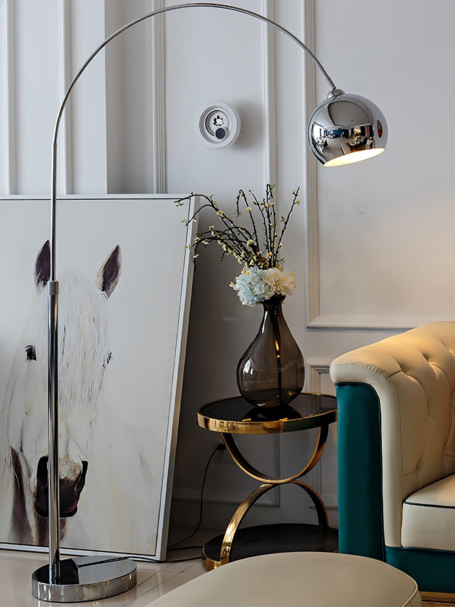 Angle Floor Lamp ∅ 43.3″ - Bent-1-Luxehomezone