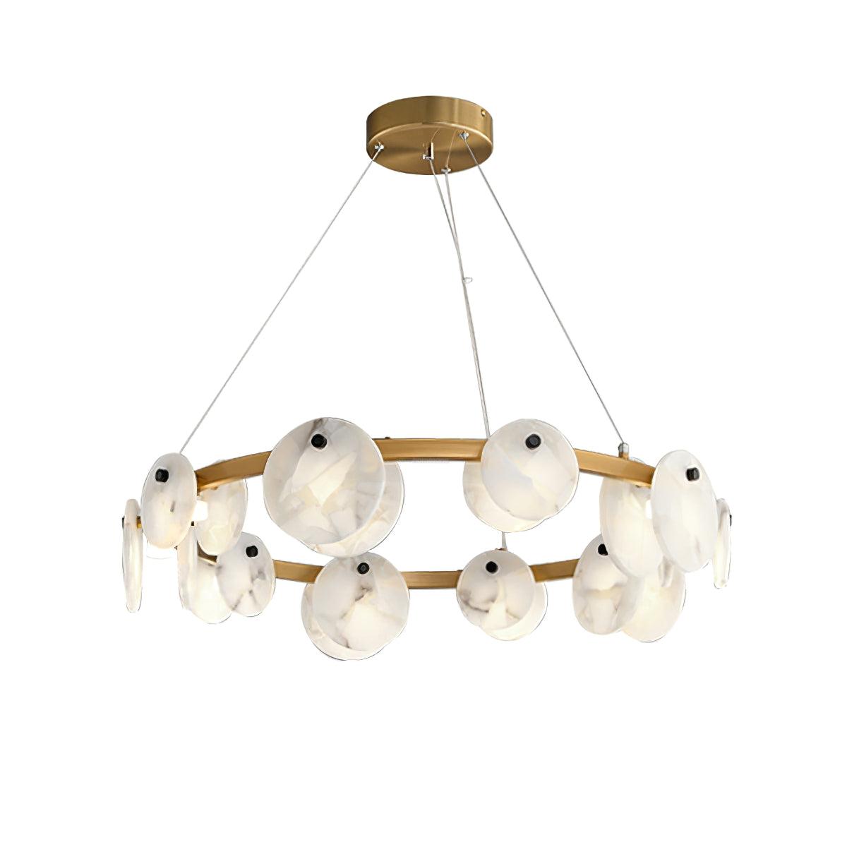 Trinidad Alabaster Chandelier - Alabaster, Alabaster Chandelier-1-Luxehomezone