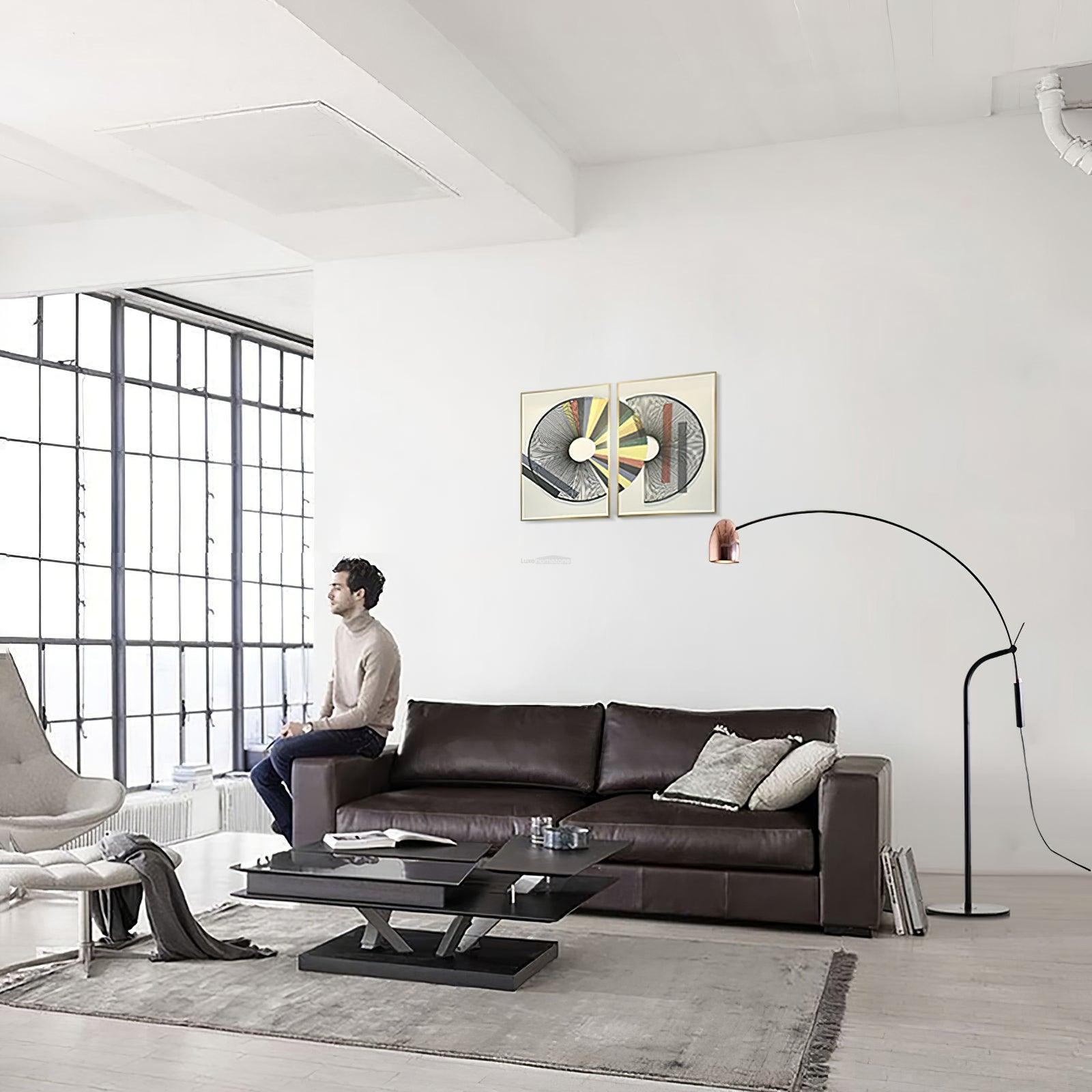 Hercules Floor Lamp ∅ 45.3″ - Bent-1-Luxehomezone