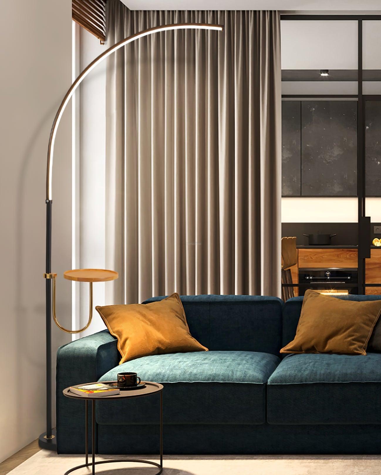 Nordic Arc Floor Lamp L 23.6″ - Bent-1-Luxehomezone