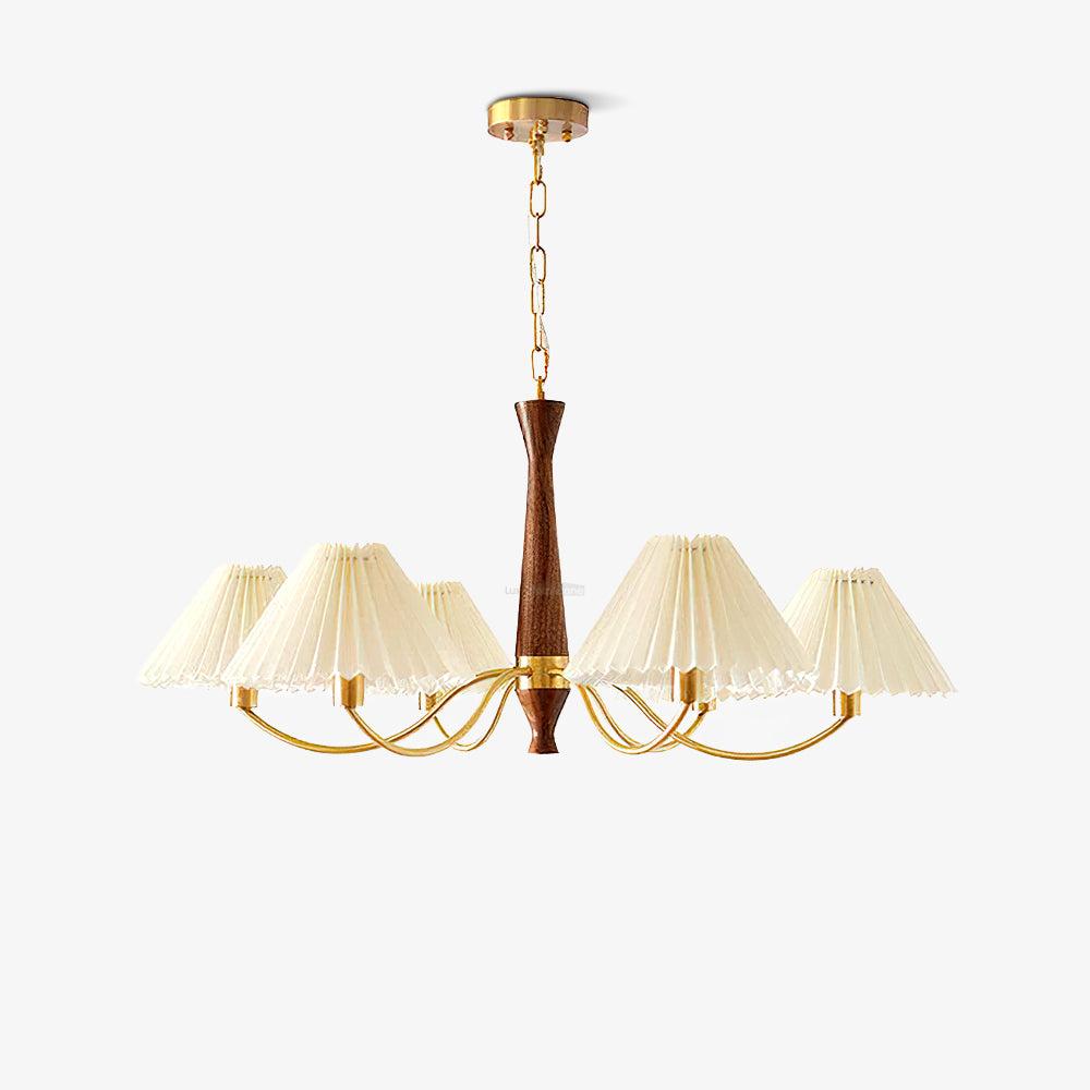Pleated Chandelier with 3/6/8 heads - Variety-1-Luxehomezone