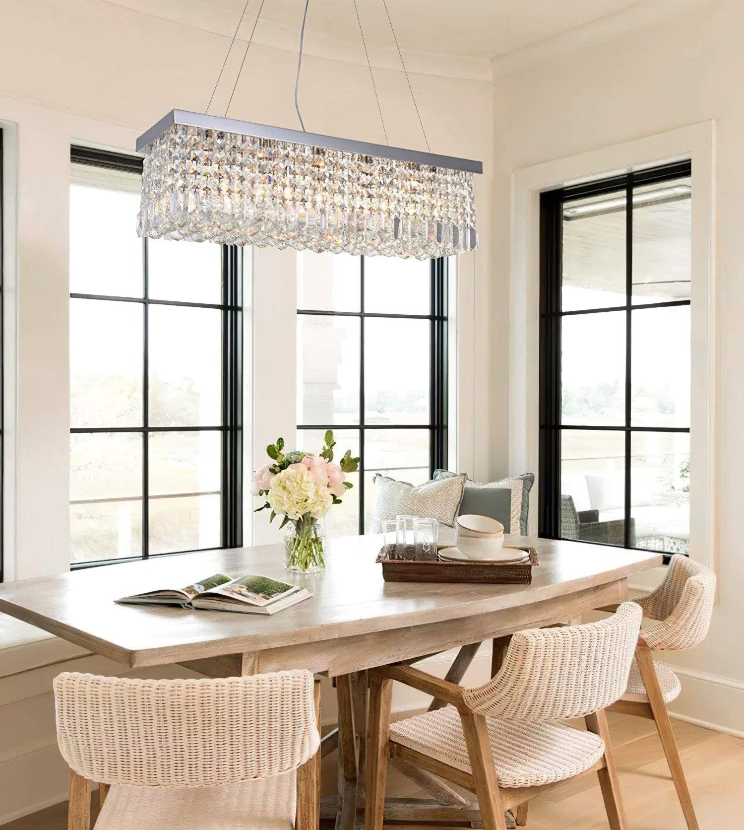 Crystal Long Canopy Chandelier - Crystals, Tassel-1-Luxehomezone