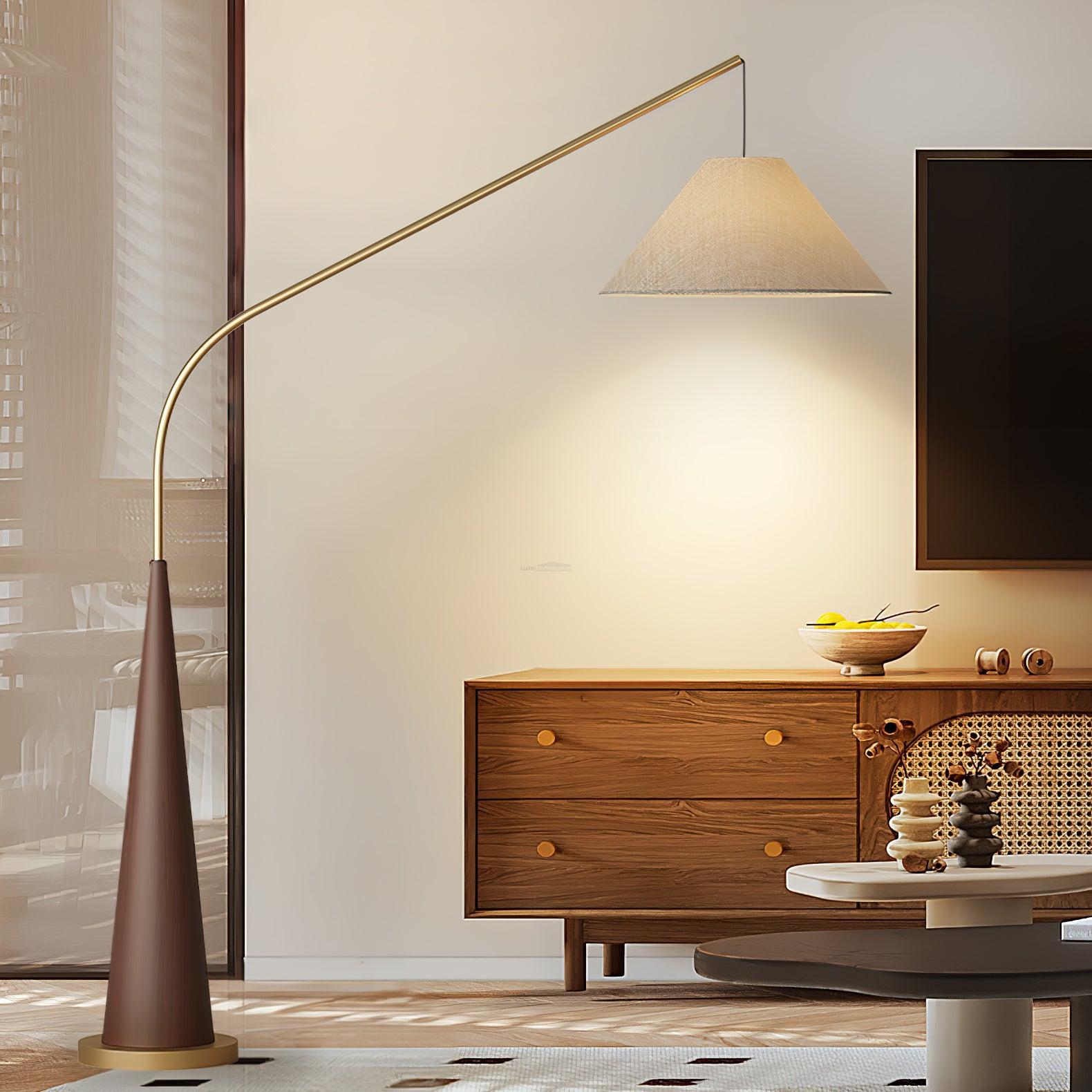 Gibson Arc Floor Lamp L 59.1″ - Bent-1-Luxehomezone