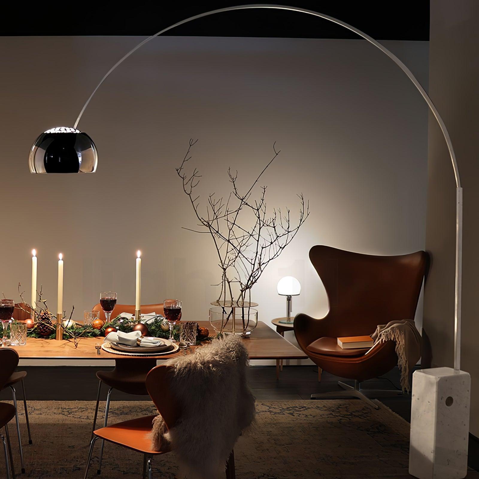 Arco Floor Light - Alabaster-1-Luxehomezone