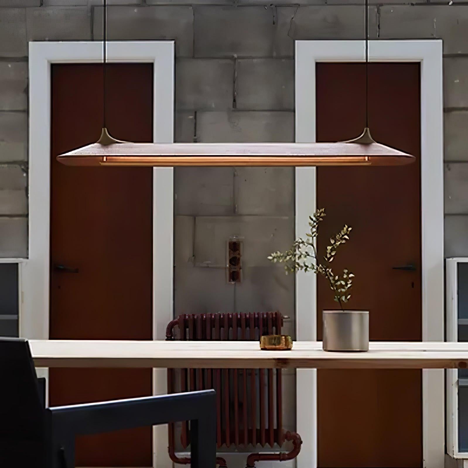 Luxehomezone Wooden Linear Chandelier - Bar-1-Luxehomezone