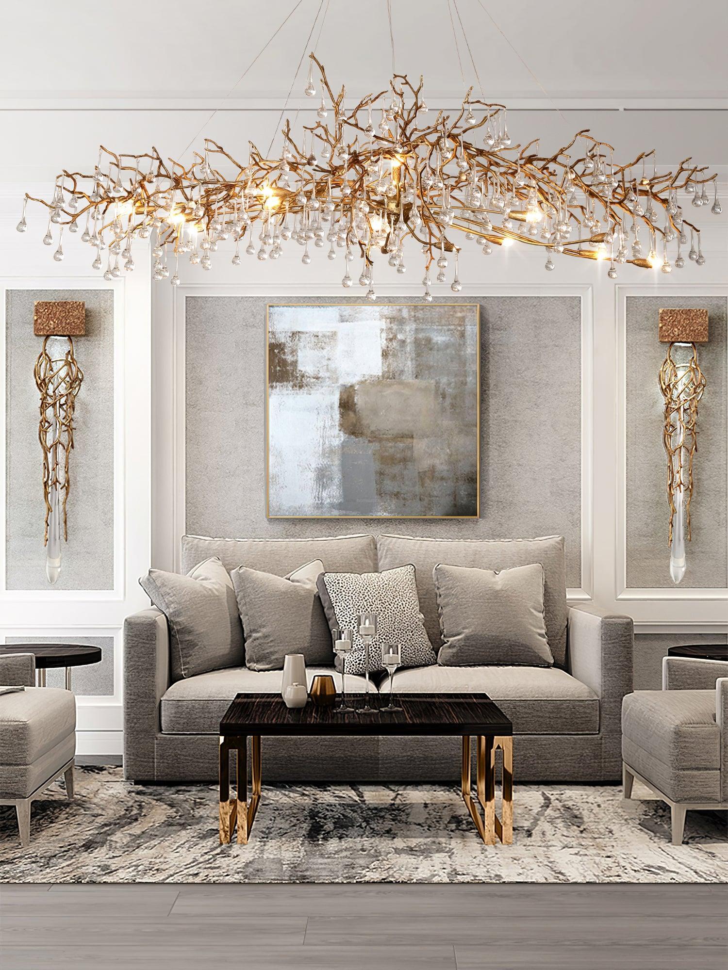 Bijou Tear Drop Style Chandelier - Luxehomezone
