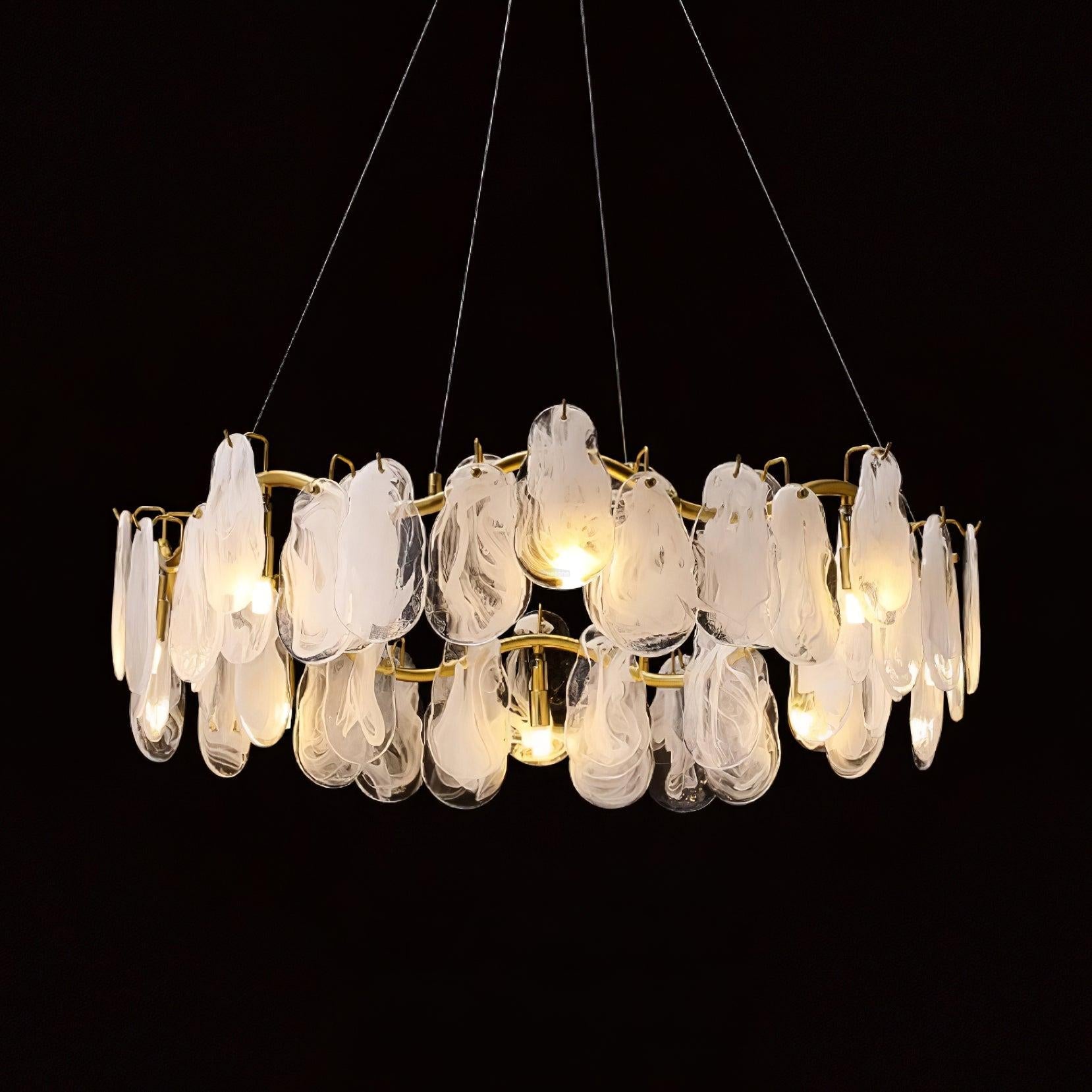 Mahina Cloud Round/Linear Chandelier - Cylinder-1-Luxehomezone