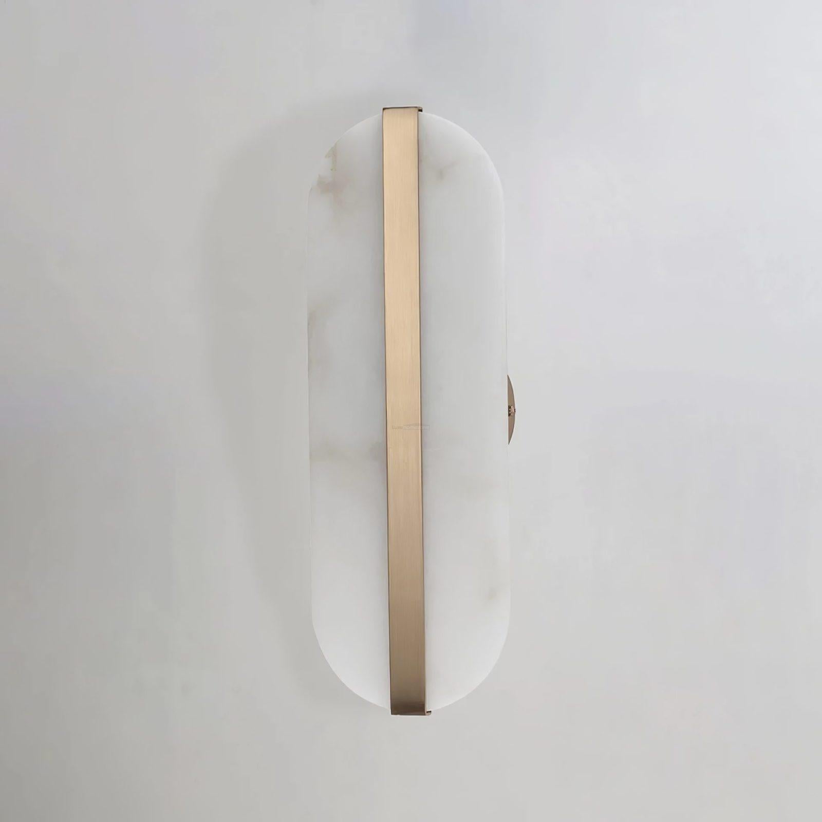 Stone Alabaster LED Wall Sconce - Alabaster, Alabaster Wall Lamp-1-Luxehomezone