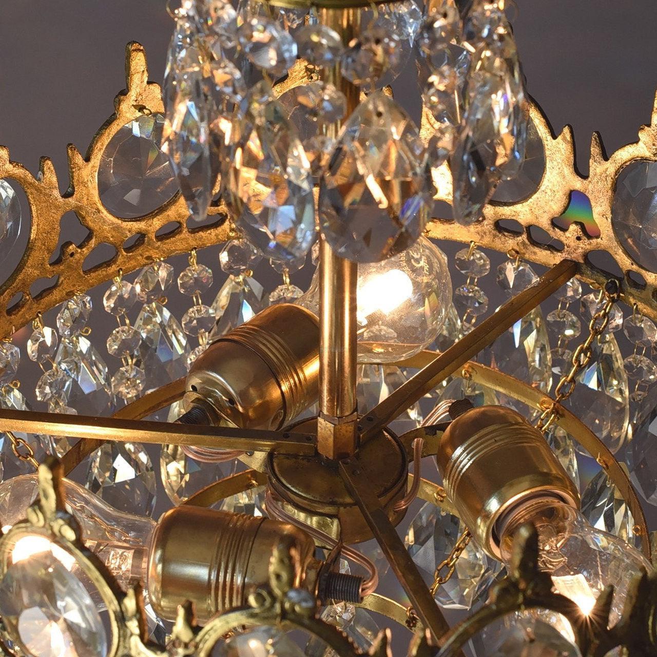 Vintage Crystal Chandelier - Crystals-1-Luxehomezone