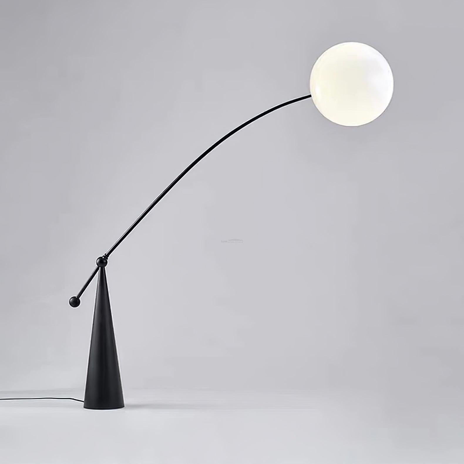 Opal Arc Floor Light - Bent-1-Luxehomezone