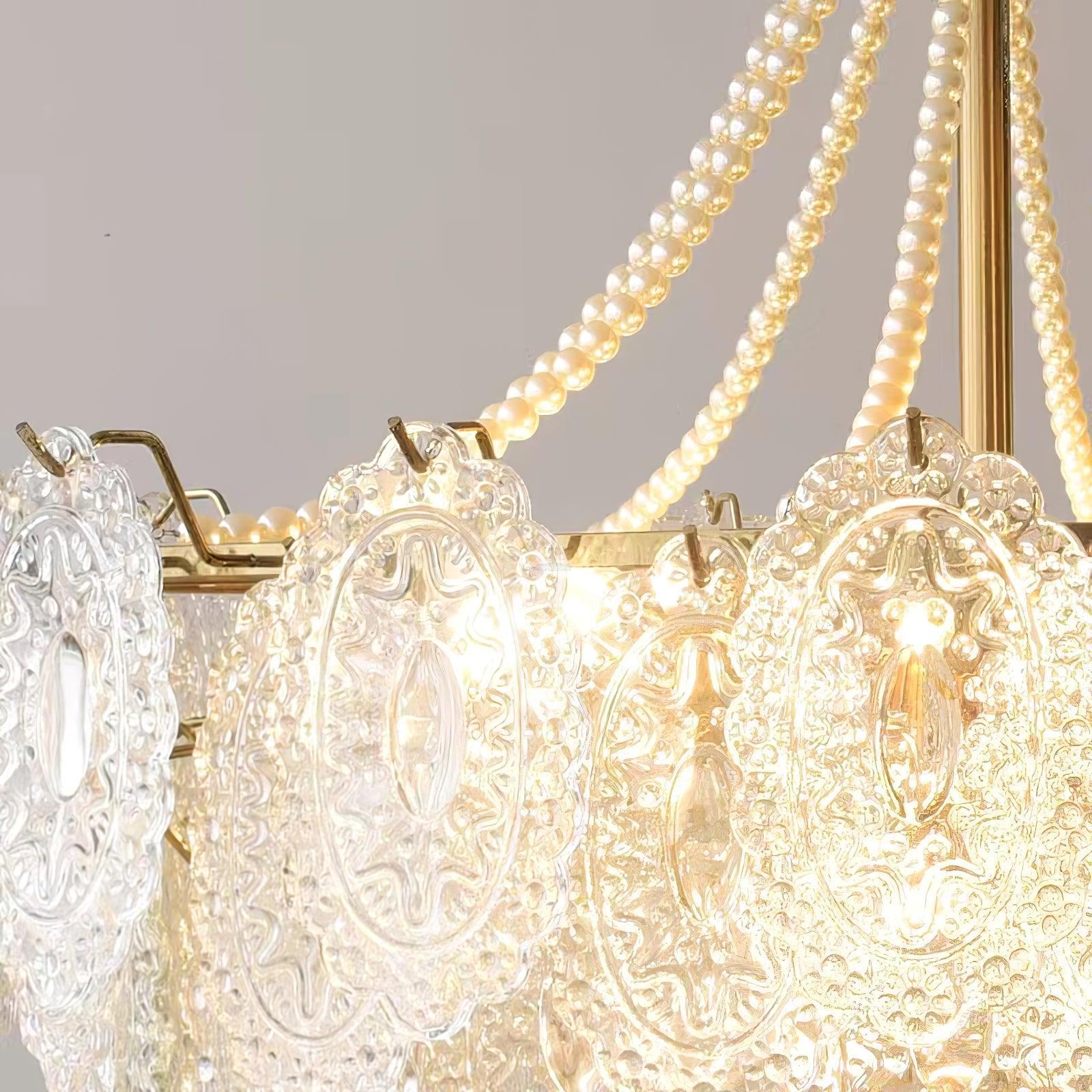 Pearls Glass Chandelier Φ 19.7″~31.5'' - Cylinder-1-Luxehomezone