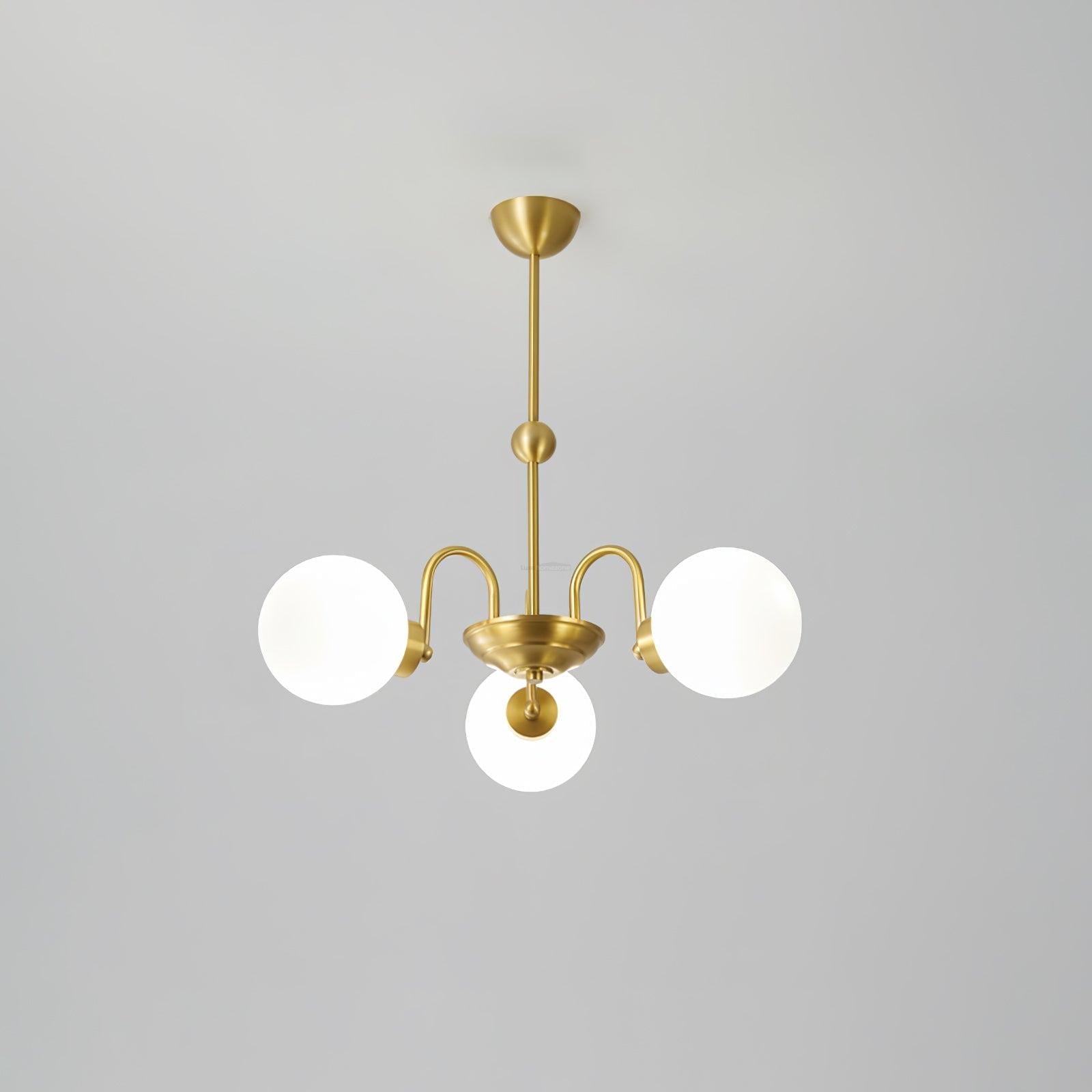 Yisu Brass Chandelier with 3/6/8 heads - Bend, Marshmallow Chandelier-1-Luxehomezone