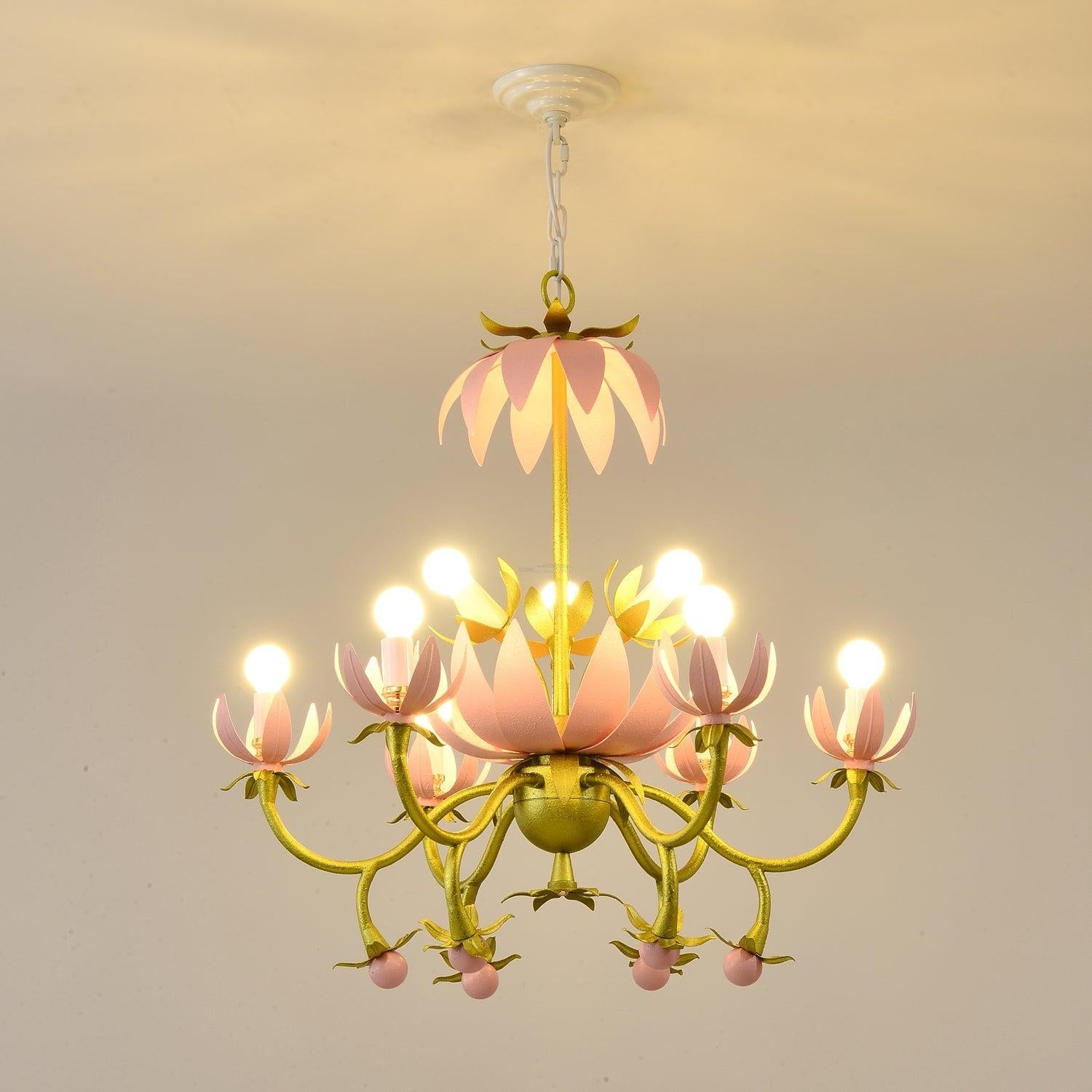 Mardi Gras Blossom Chandelier  Φ 25.6″ - -1-Luxehomezone