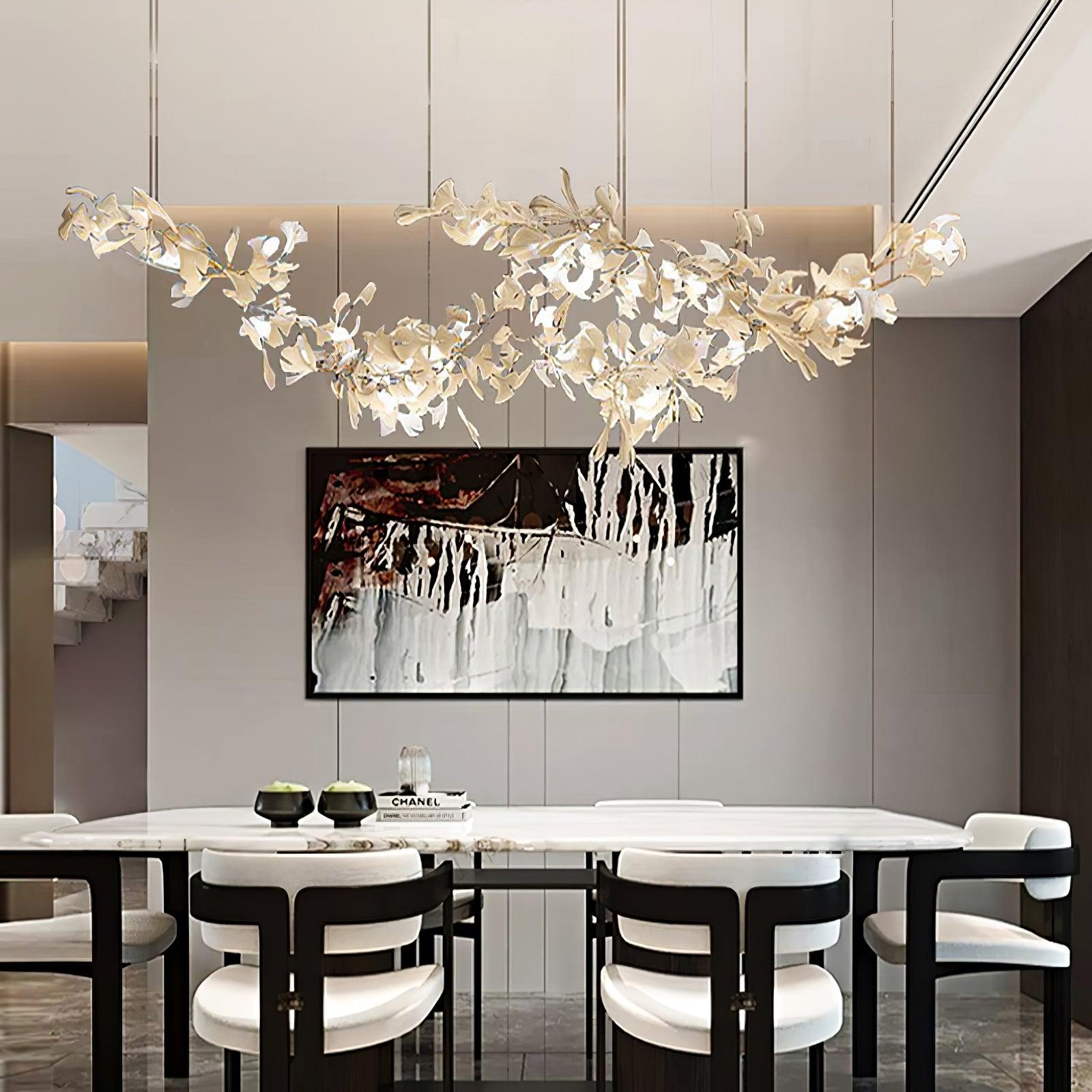 Gingko Chandelier with Double Layer Combination - Gingko, Gingko Chandelier-1-Luxehomezone