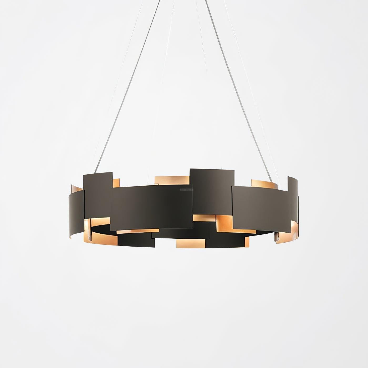 Kichler Oval Chandelier ∅ 23.6″ - Black & Gold-1-Luxehomezone
