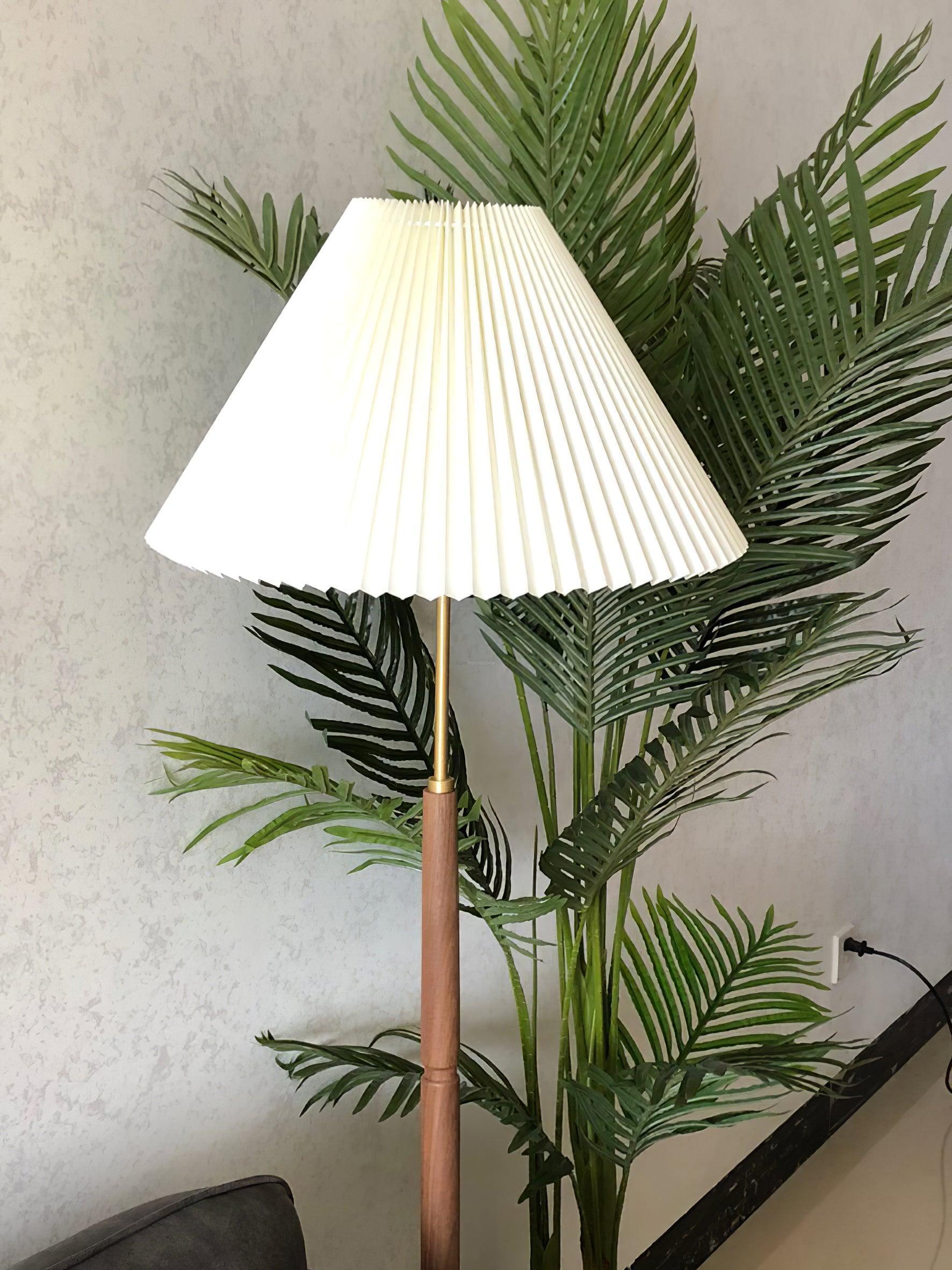 Pleated Floor Lamp ∅ 17.7″ - Luxehomezone