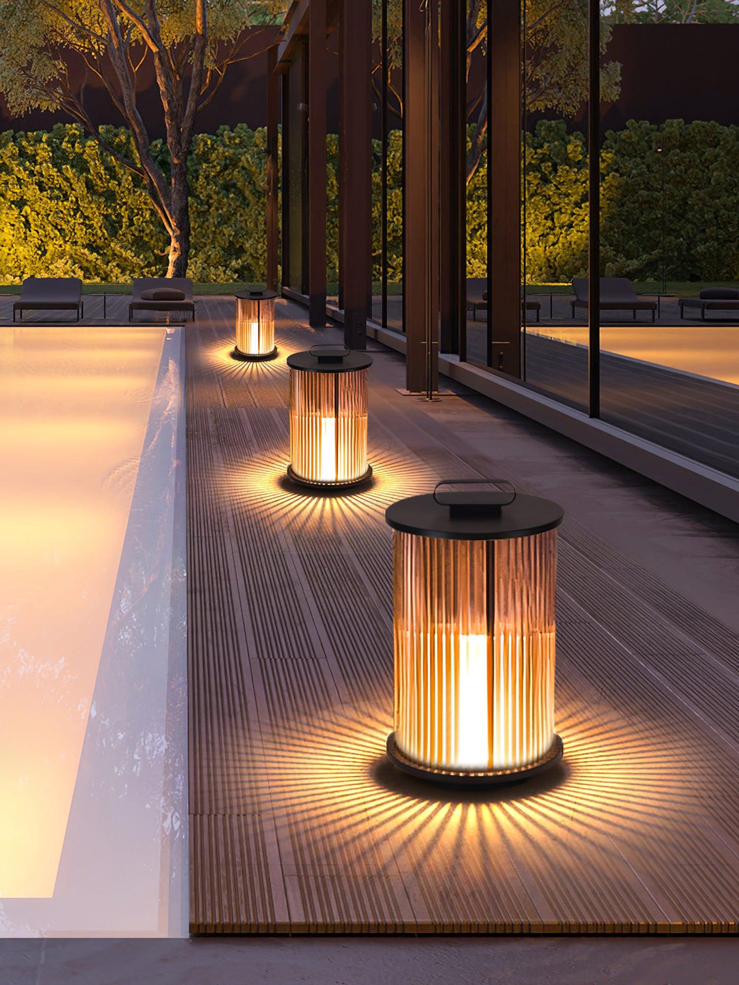 Ambient Line Lantern Garden Floor Lamp - Canister-1-Luxehomezone