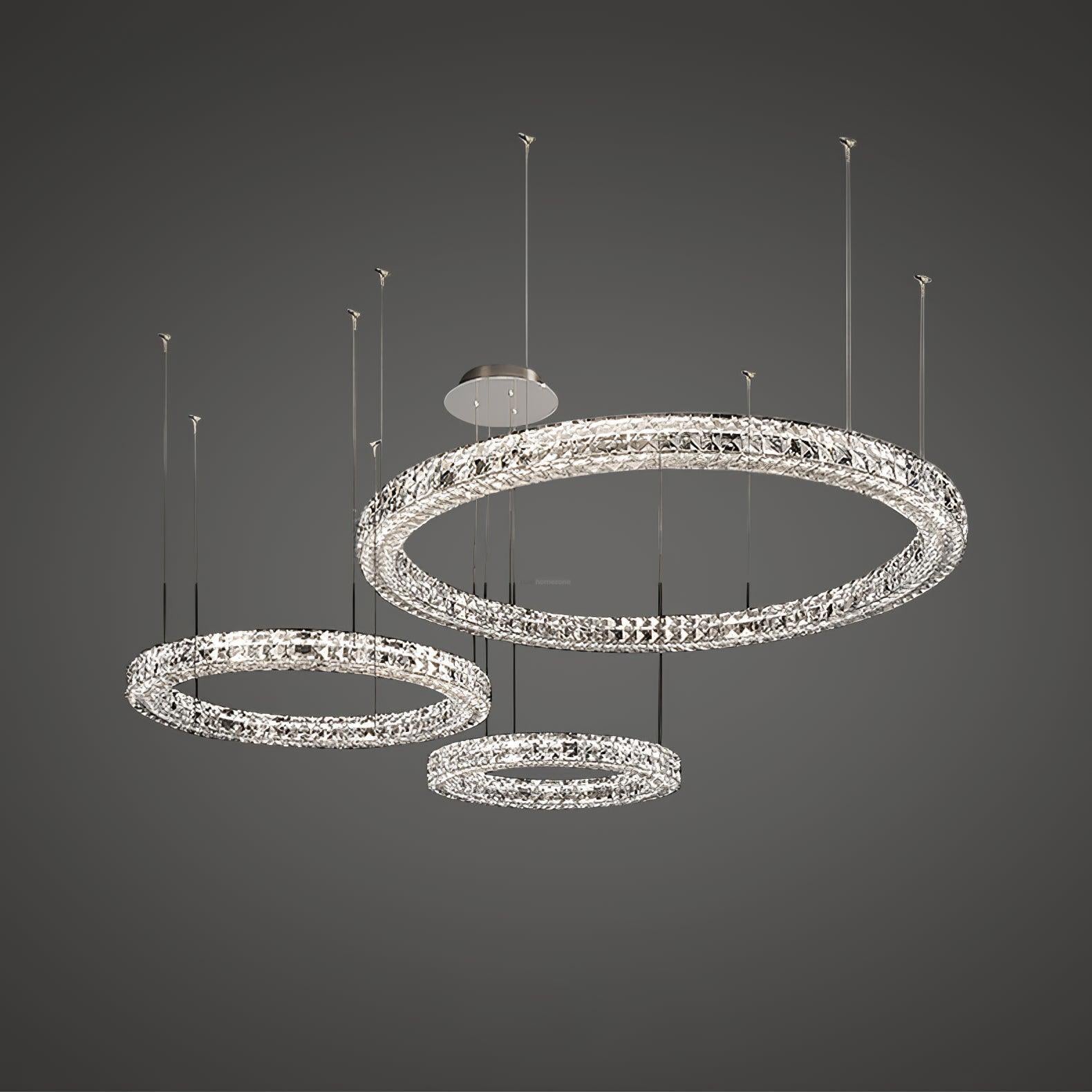 Spiridon Crystal Chandelier ∅ 15.7″~39.4'' - Crystals-1-Luxehomezone