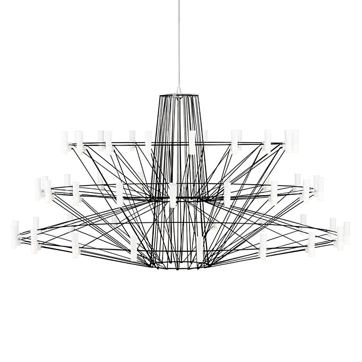 Sky Ballet Candle Chandelier ∅ 33.5″ ~∅ 39.8″ - Candle-1-Luxehomezone