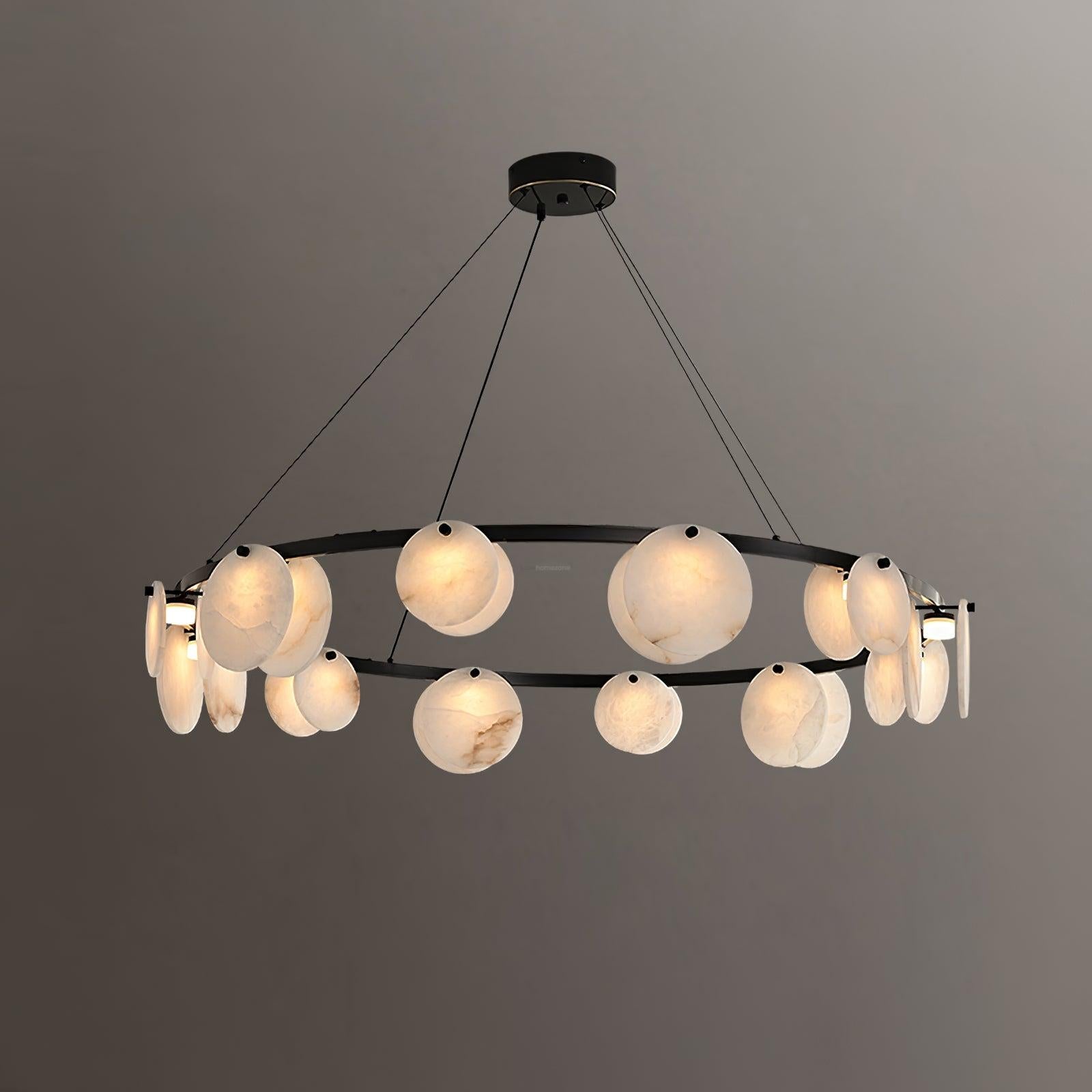 Trinidad Alabaster Chandelier - Alabaster, Alabaster Chandelier-1-Luxehomezone