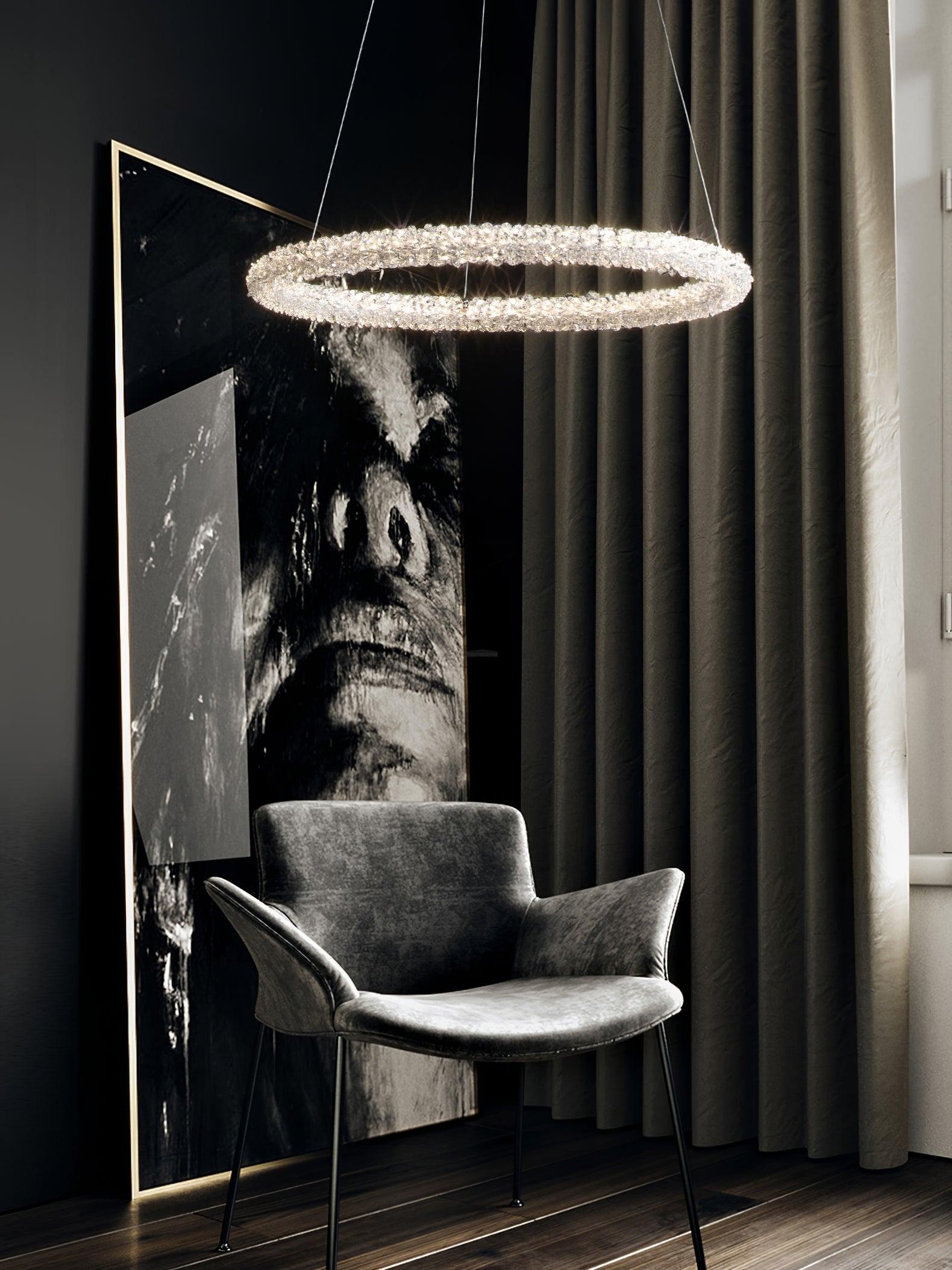 Crystal Ring Chandeliers - Crystals-1-Luxehomezone