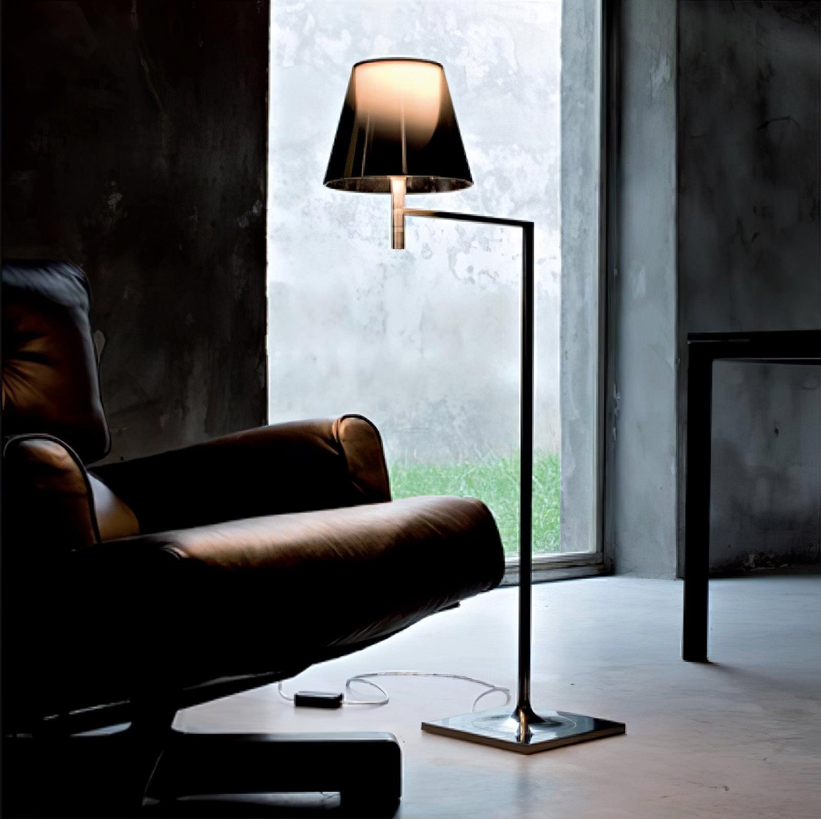 Chrome Prism Bending Floor Lamps - Bent-1-Luxehomezone