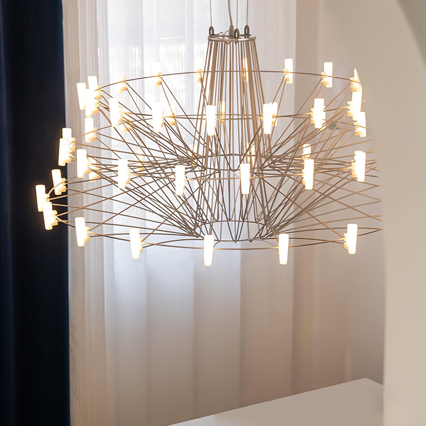 Sky Ballet Candle Chandelier ∅ 33.5″ ~∅ 39.8″ - Candle-1-Luxehomezone