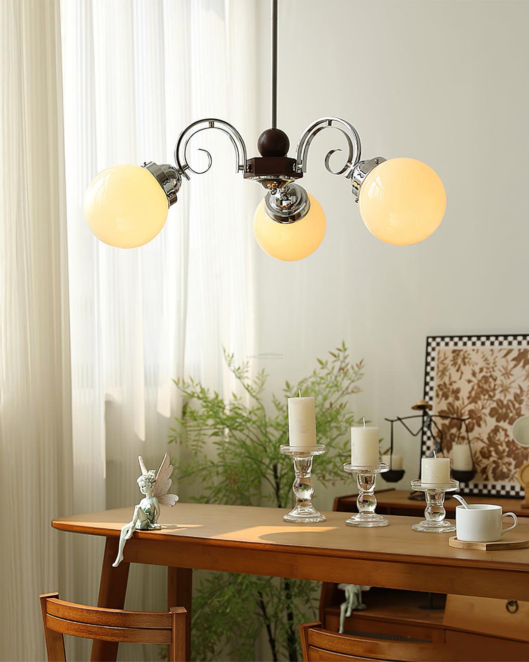 Kotter Cream Chandelier with 3/5 heads - Bend-1-Luxehomezone