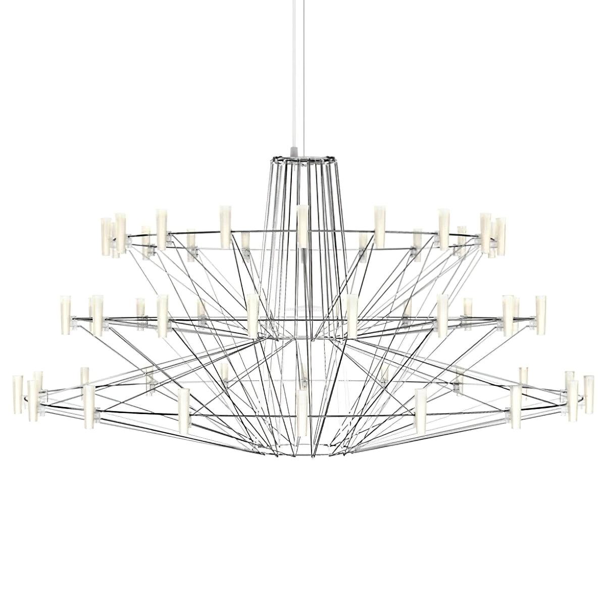 Sky Ballet Candle Chandelier ∅ 33.5″ ~∅ 39.8″ - Candle-1-Luxehomezone
