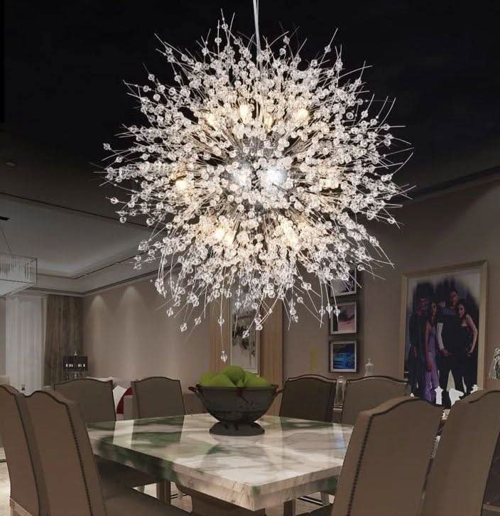 Crystal Dandelion Chandelier with 9/12/16 heads - Luxehomezone