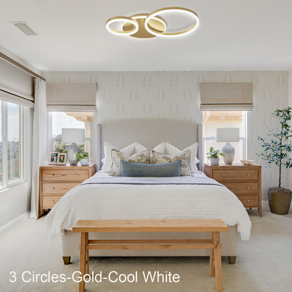 Chloe Contemporary Flush Mount Ceiling Light - Optimized, Semi Flush Mounts-1-Luxehomezone
