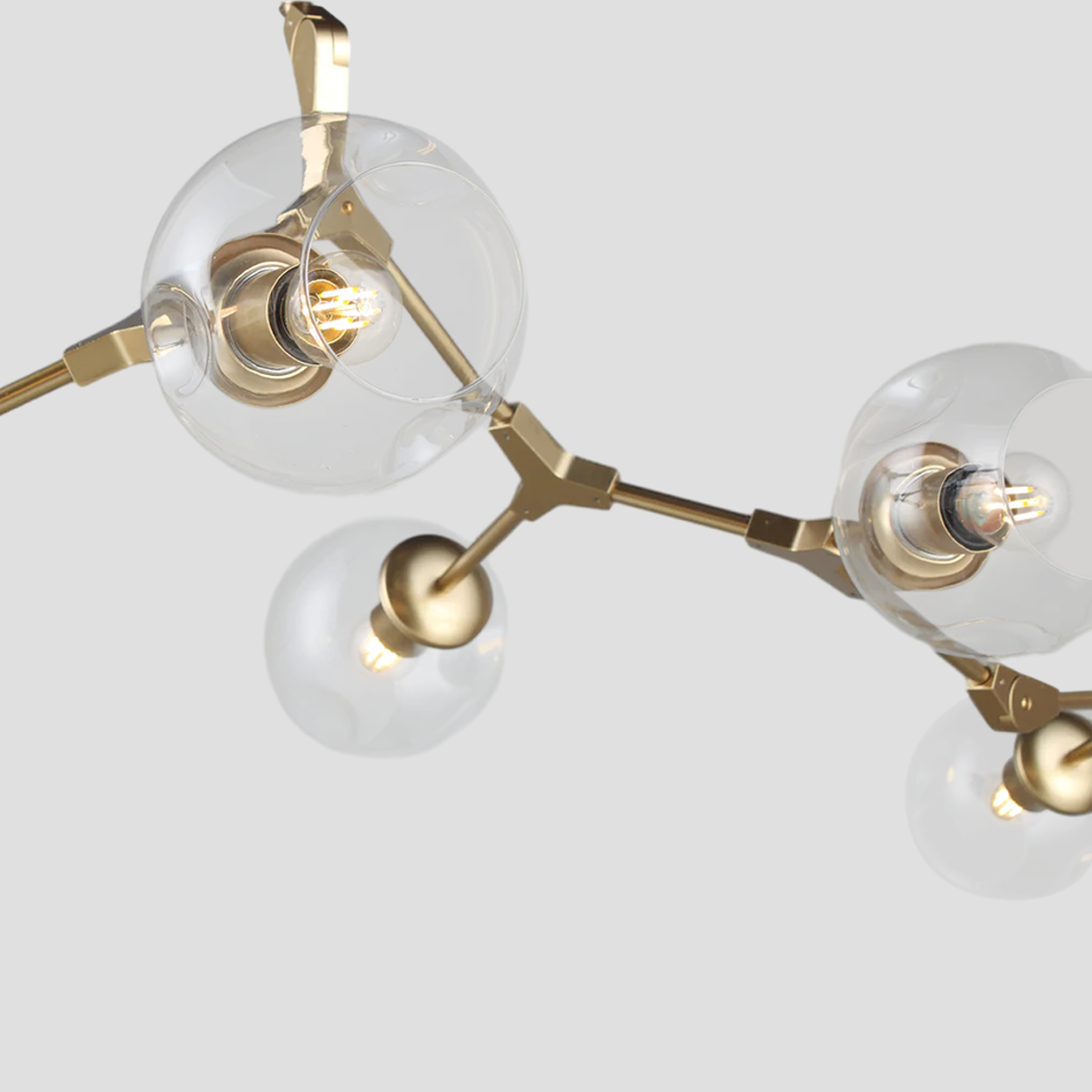 Metal Horizontal Globe Bubble Chandelier - Frown-1-Luxehomezone