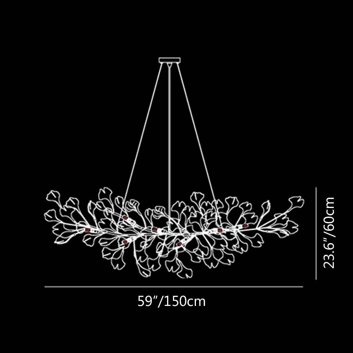 Ginkgo Chandelier Style B