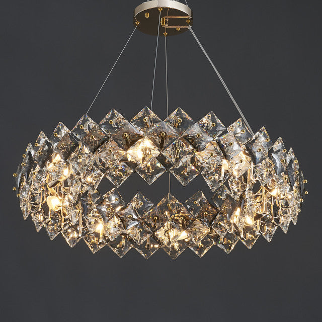 Scale Crystal Round Chandelier 8 Lights