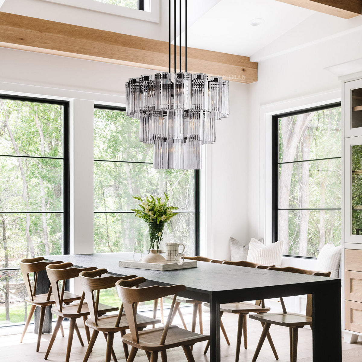 Delsie Round Chandelier 38"