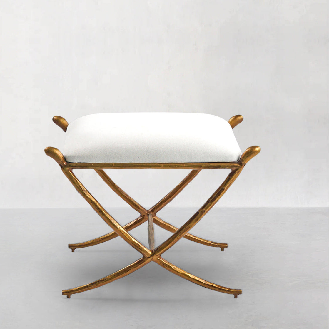 Thaddeus Horn Fabric Base Stool
