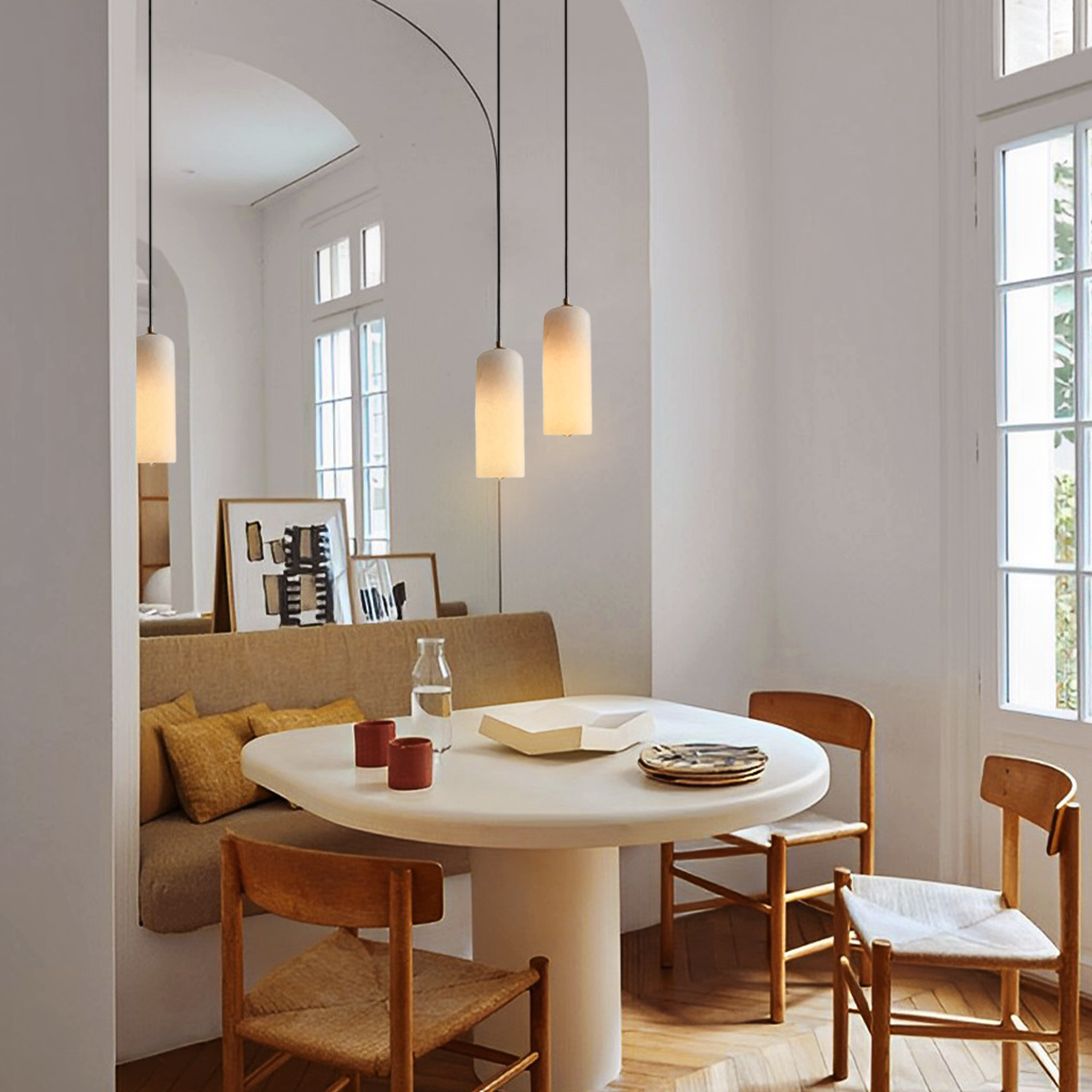 Monty Alabaster Pendant Light - Luxehomezone