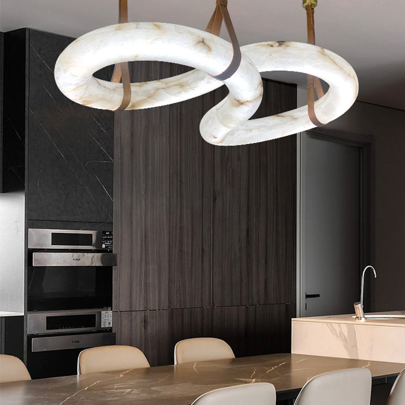 Ethera Alabaster Chandelier 42.5"W