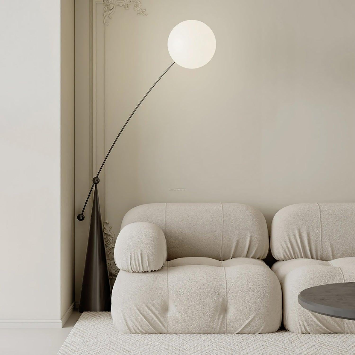 Opal Arc Floor Light - Bent-1-Luxehomezone