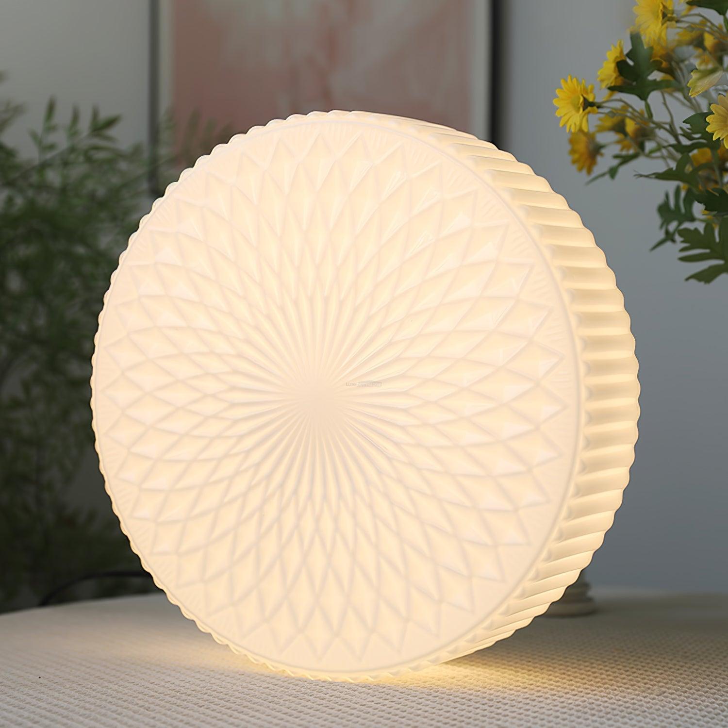 Souffle Ceiling Lamp ∅ 13.8″ - Chloe, Flush Mounts, Optimized-1-Luxehomezone