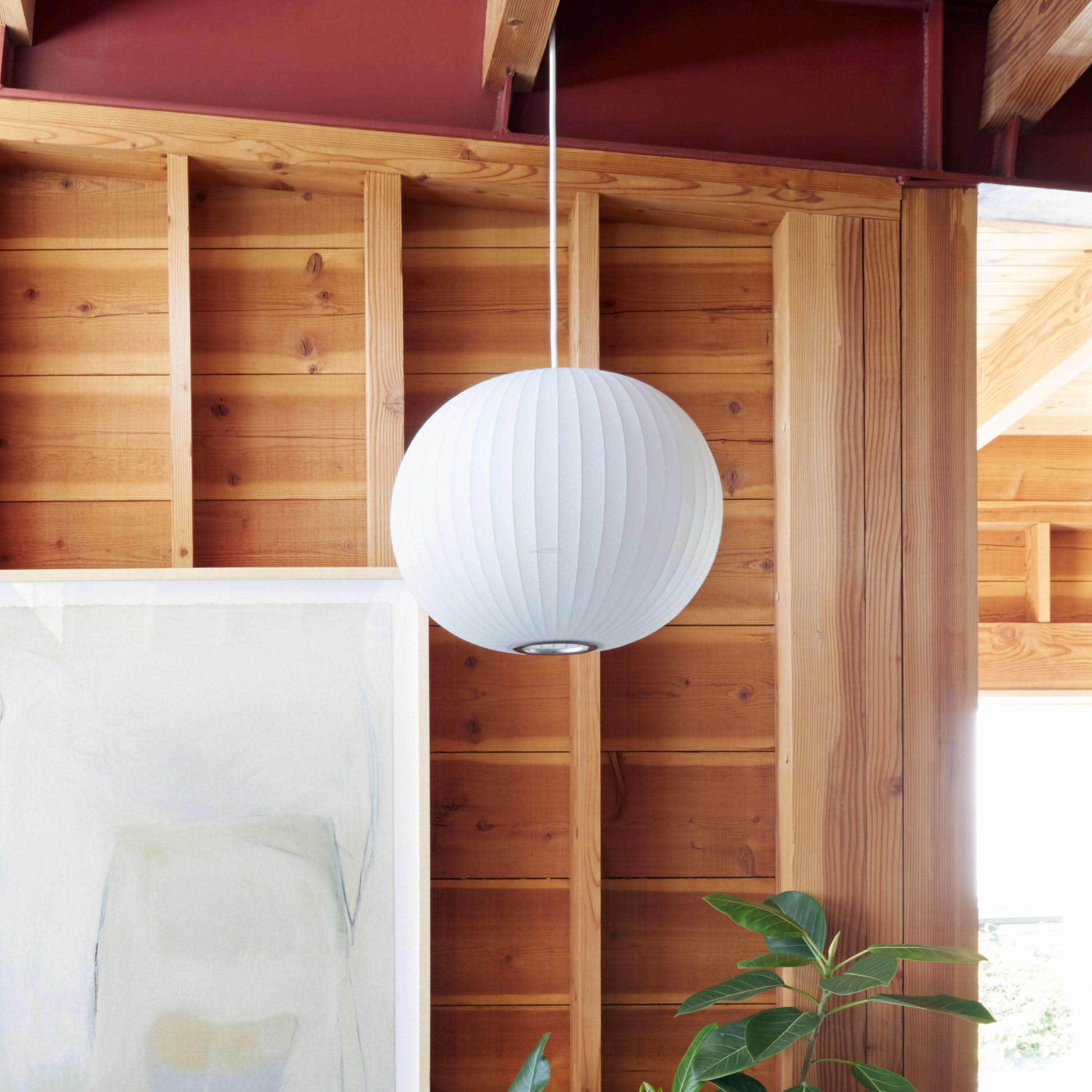 Bubble Pendant Light with Artificial Silk Lampshade - Luxehomezone