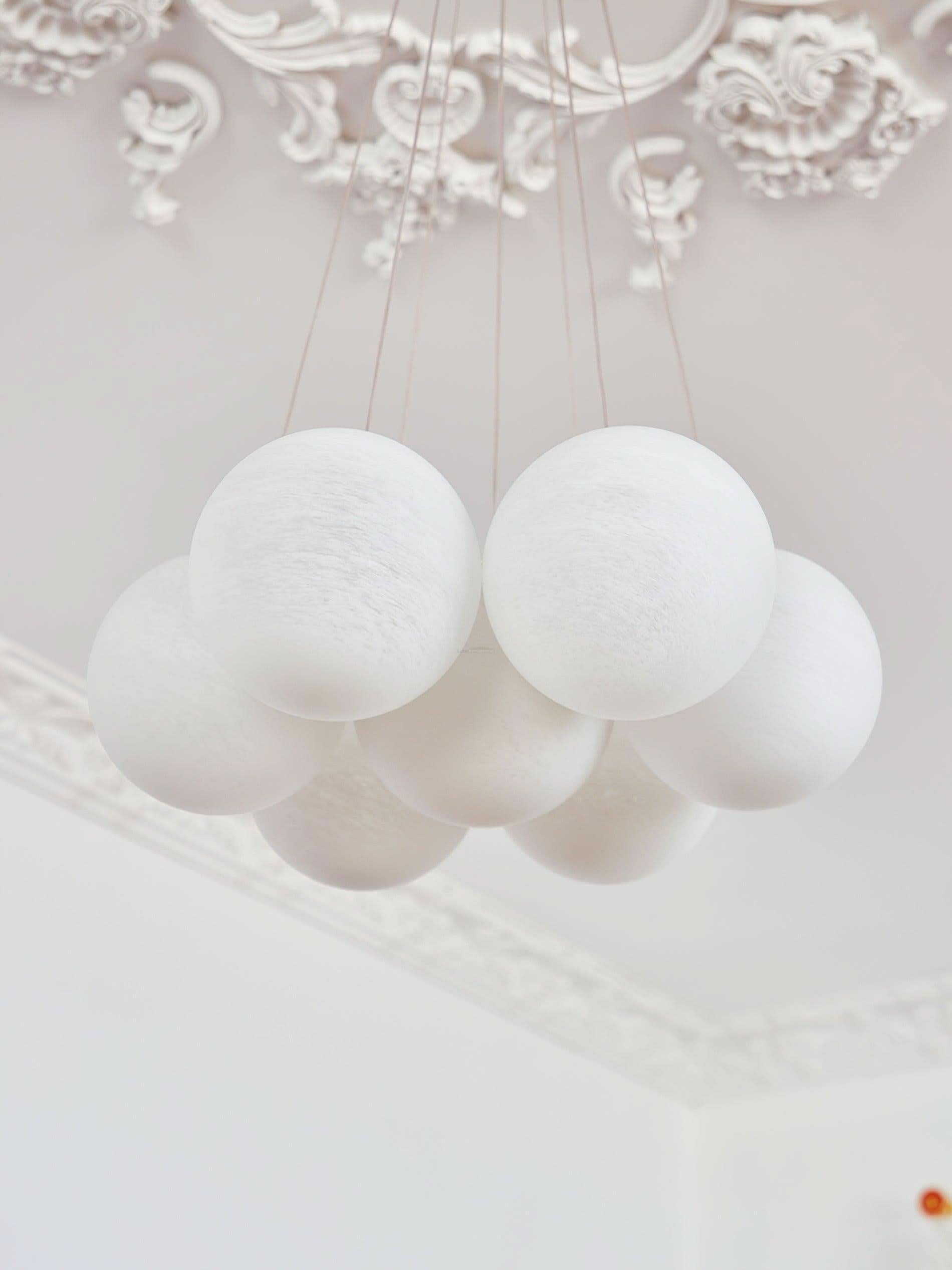 Glass Cluster Chandelier with 7/13/19 heads - Luxehomezone