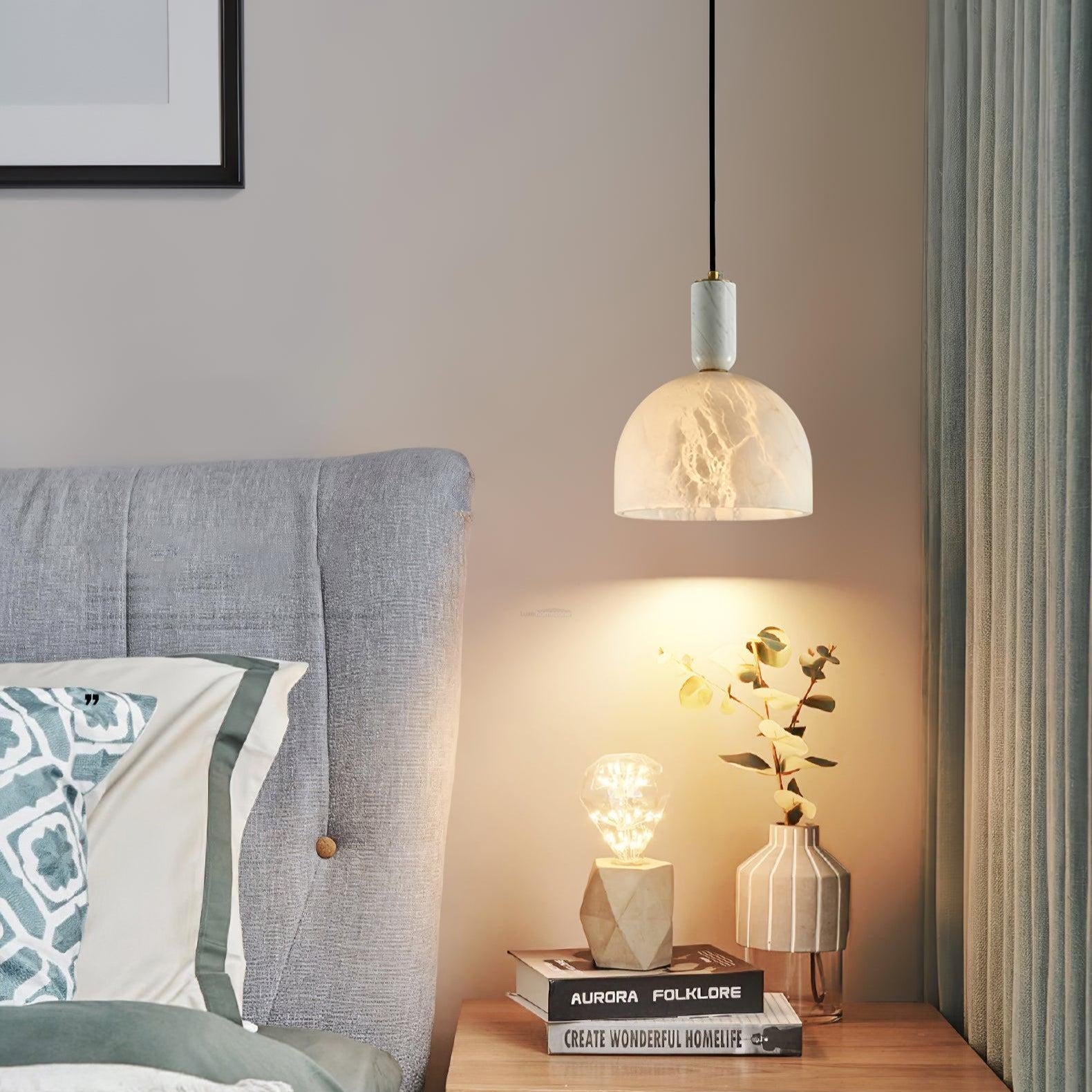 Alabaster Pendant Light - Alabaster, Alabaster Pendant-1-Luxehomezone